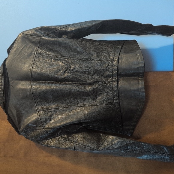 FRENCH CONNECTION vegan leather moto coat - Picture 3 of 4
